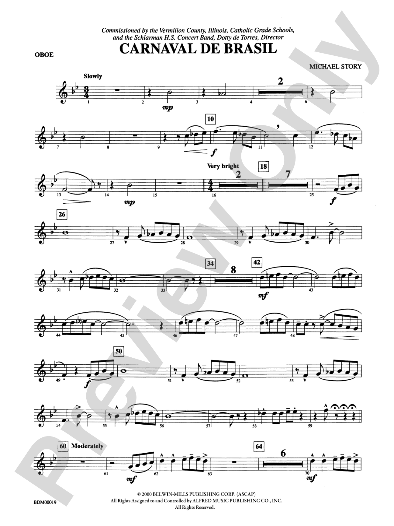 Carnaval de Brasil: Oboe