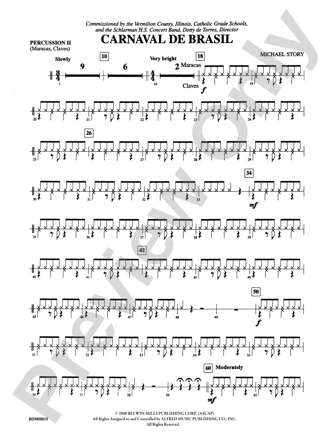 Carnaval de Brasil: 2nd Percussion