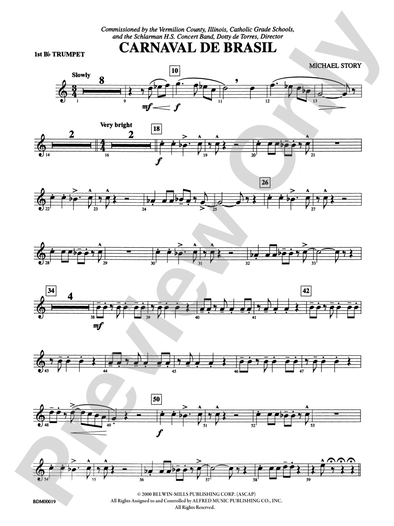 Carnaval de Brasil: 1st B-flat Trumpet