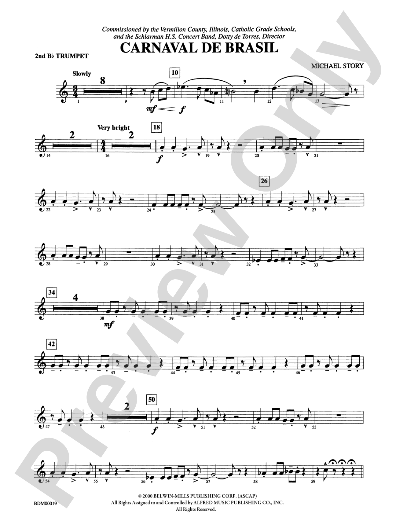 Carnaval de Brasil: 2nd B-flat Trumpet