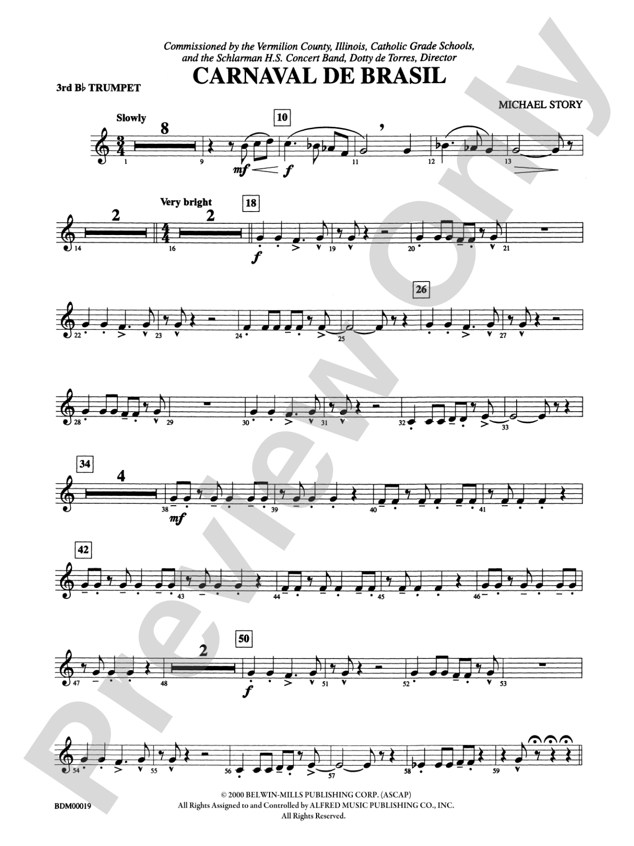 Carnaval de Brasil: 3rd B-flat Trumpet
