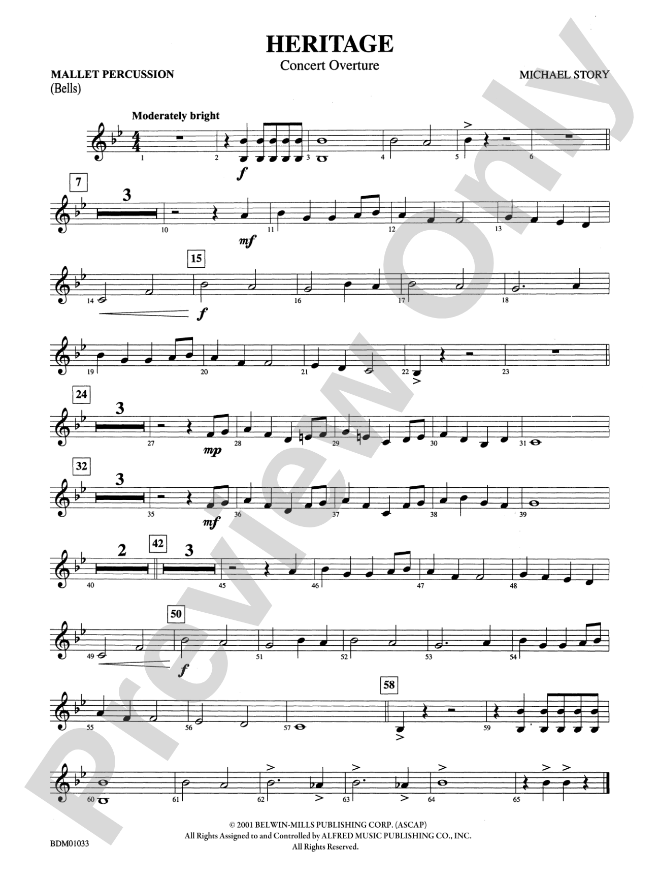 Heritage (Concert Overture): Mallets