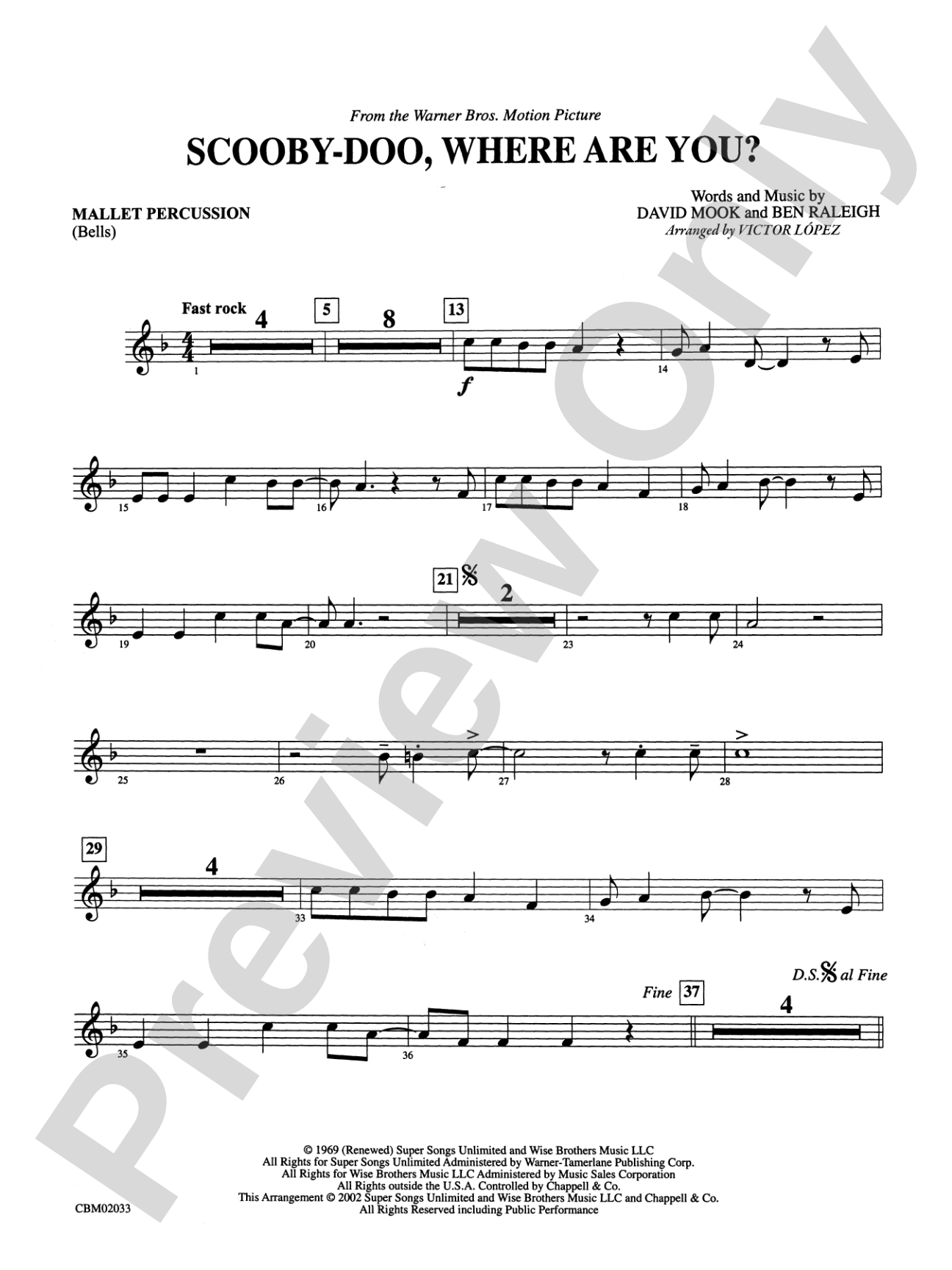 Scooby-Doo, Where Are You? (from Scooby-Doo): Mallets