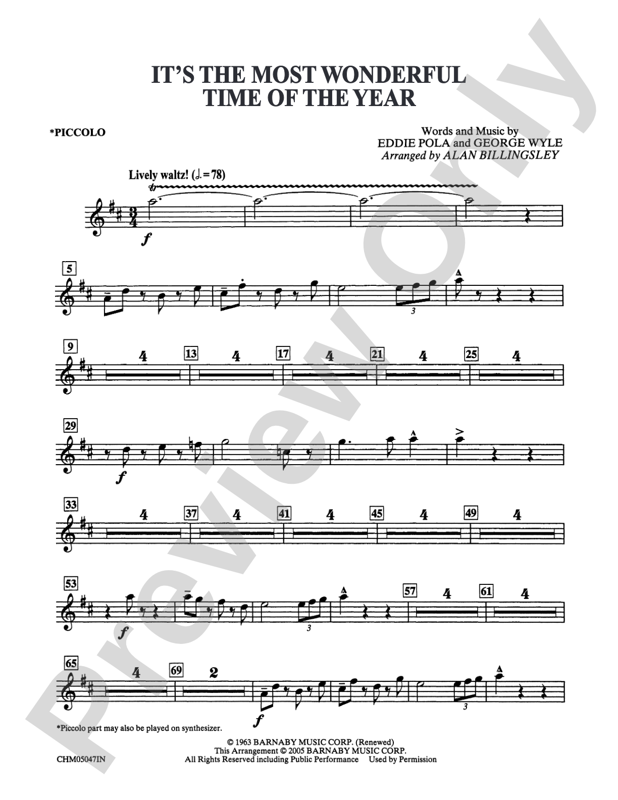 It's the Most Wonderful Time of the Year: Piccolo