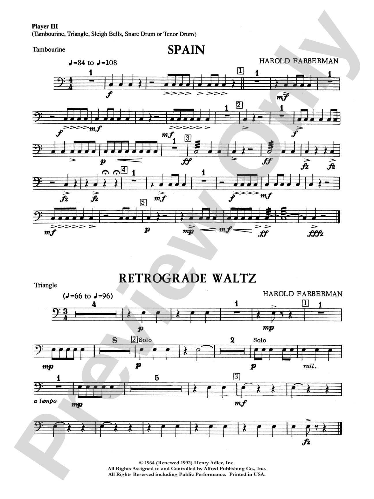 Percussion Ensemble Collection, Level I: 3rd Percussion