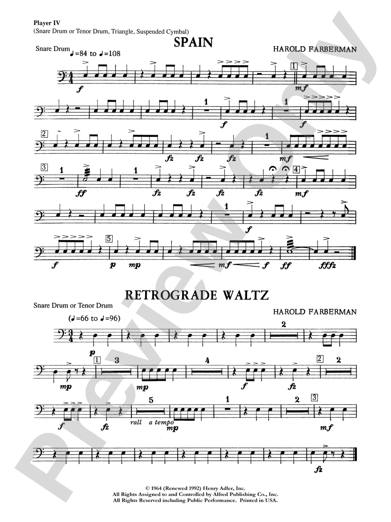 Percussion Ensemble Collection, Level I: 4th Percussion