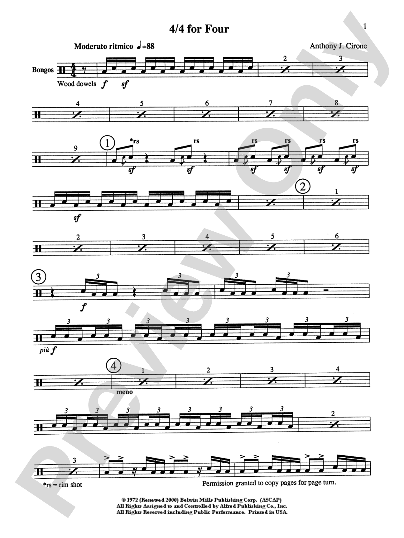 4/4 for Four: Bass Guitar