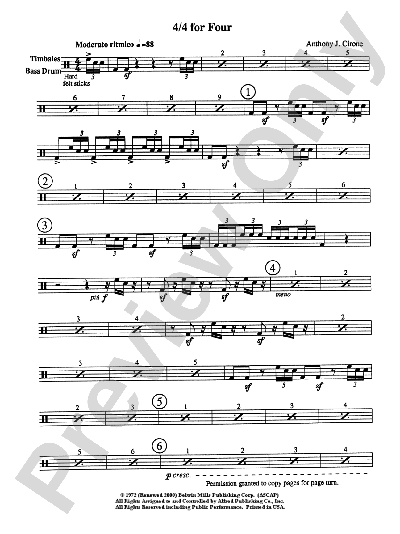 4/4 for Four: Tambourine