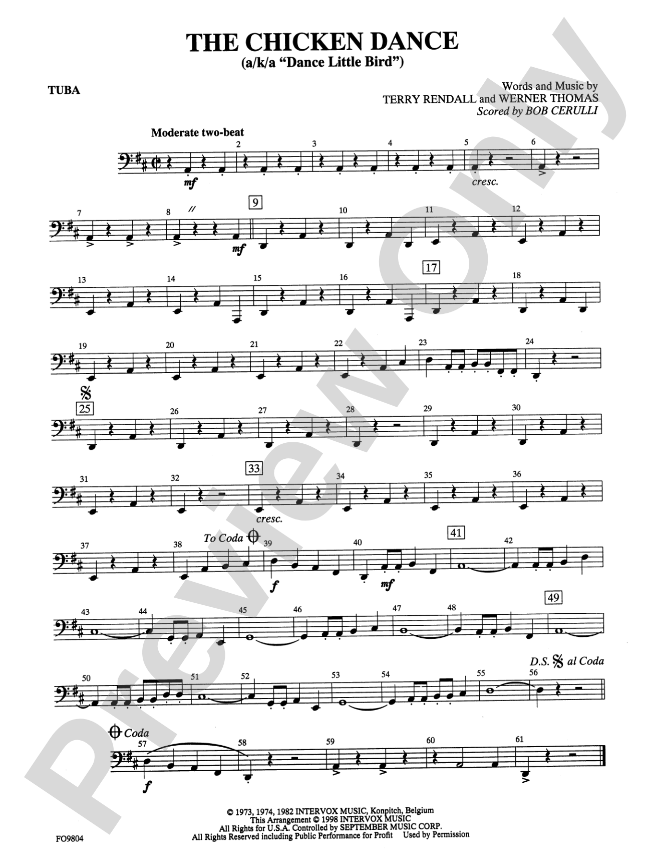 The Chicken Dance: Tuba