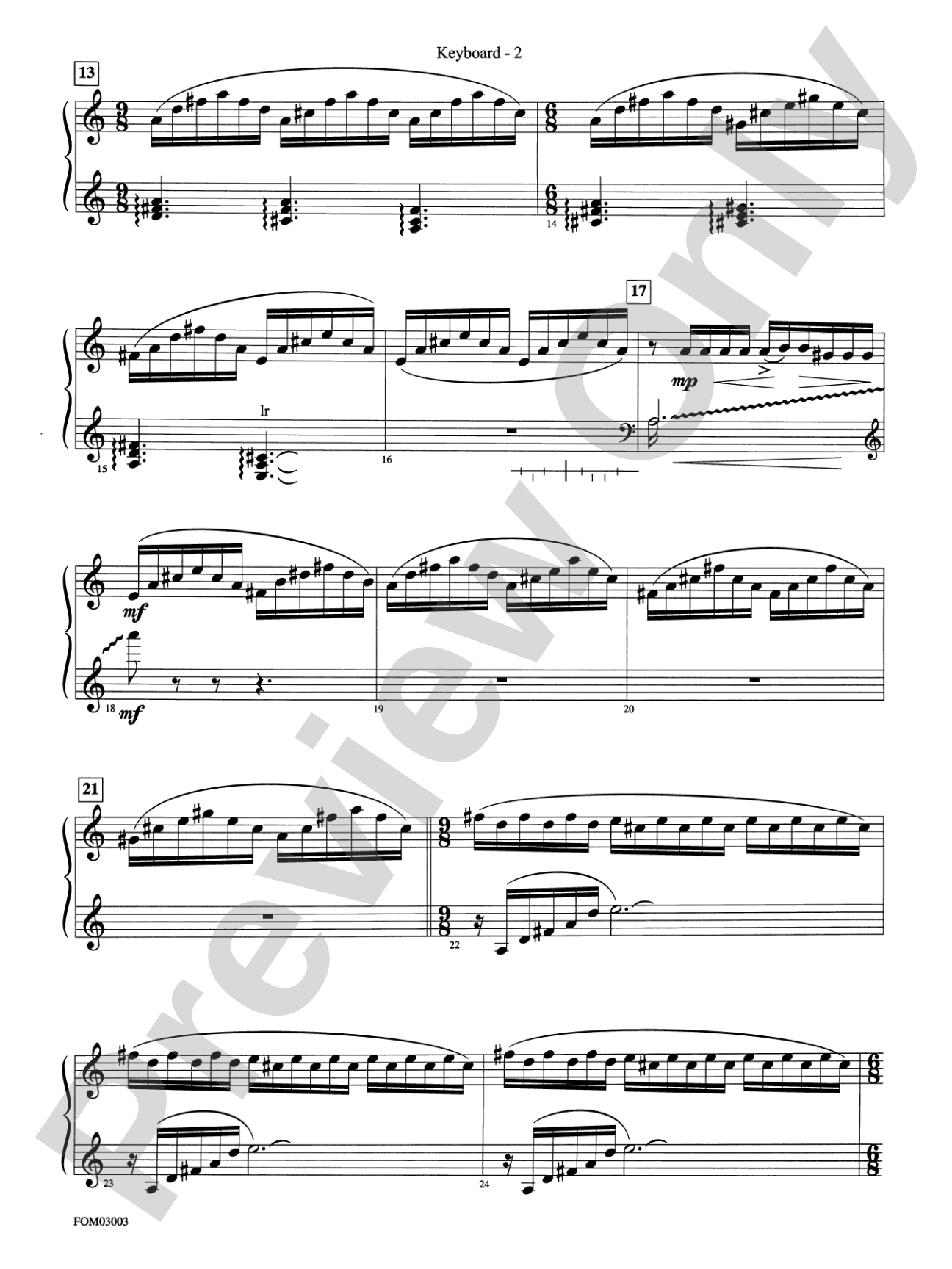 Harry Potter and the Chamber of Secrets, Themes from: Piano Accompaniment