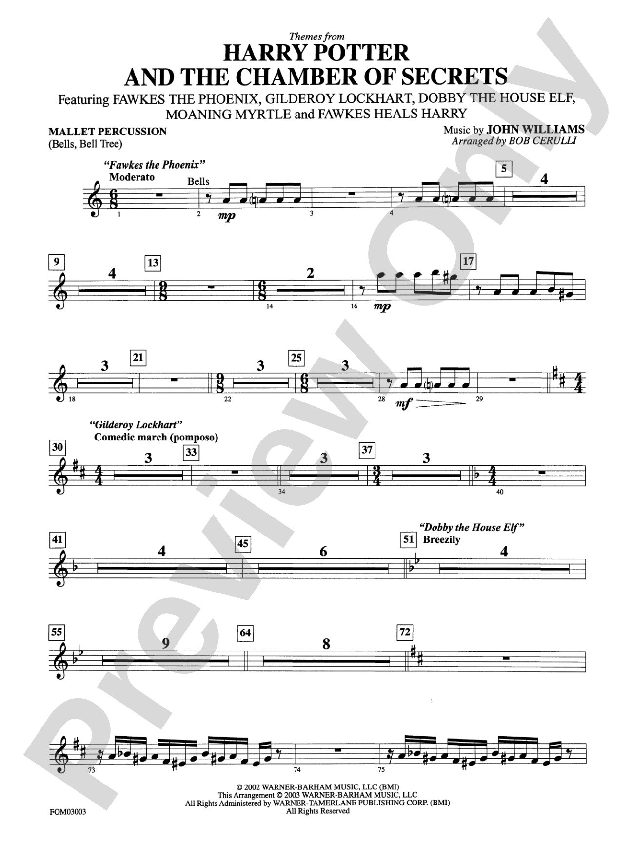 Harry Potter and the Chamber of Secrets, Themes from: Mallets