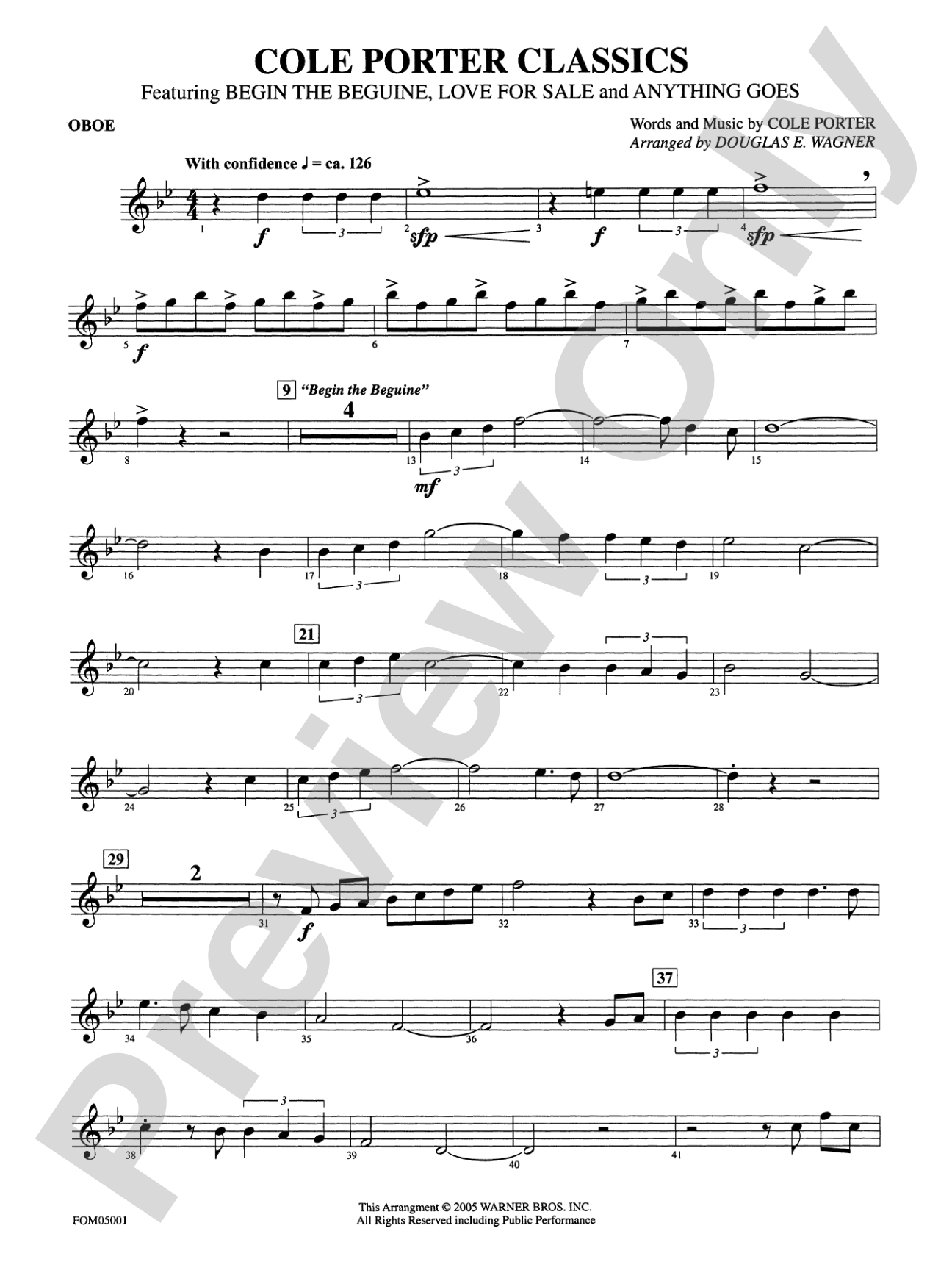 Cole Porter Classics: Oboe