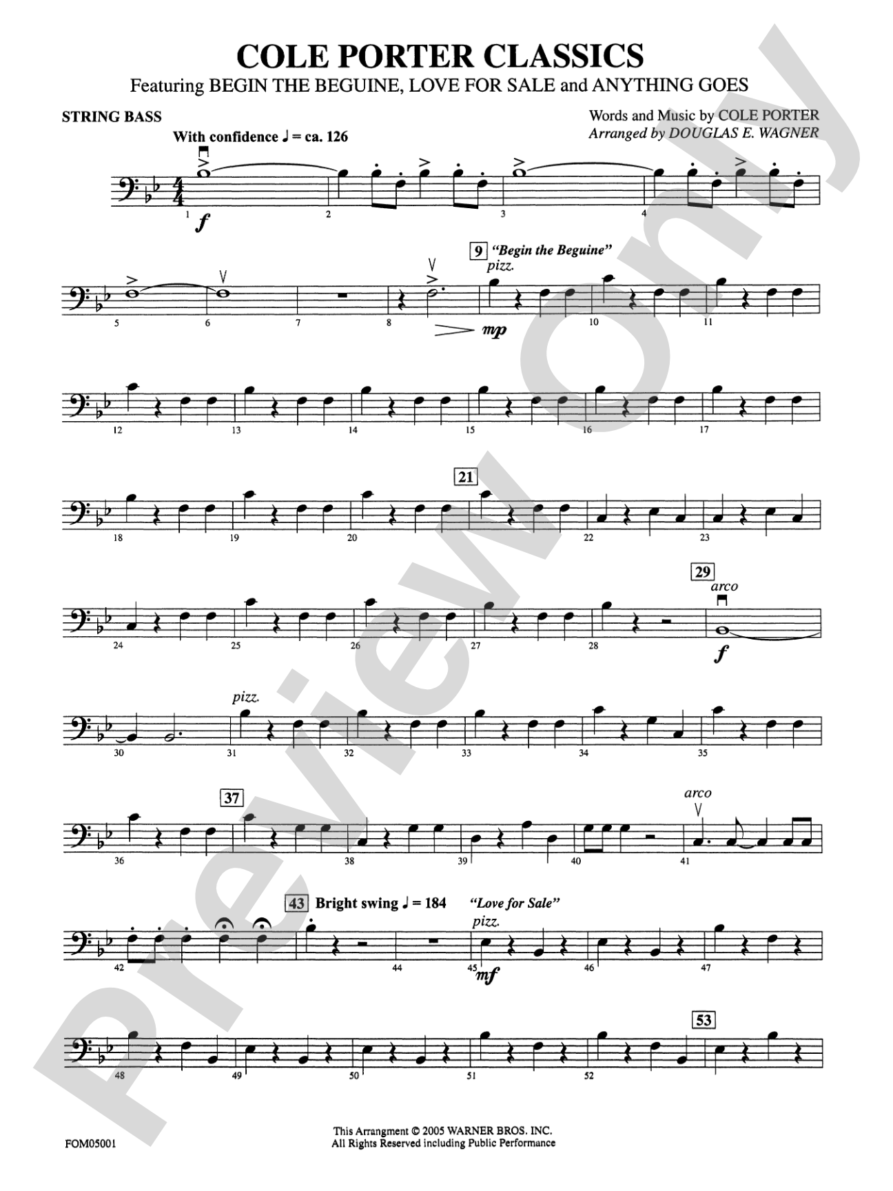 Cole Porter Classics: String Bass