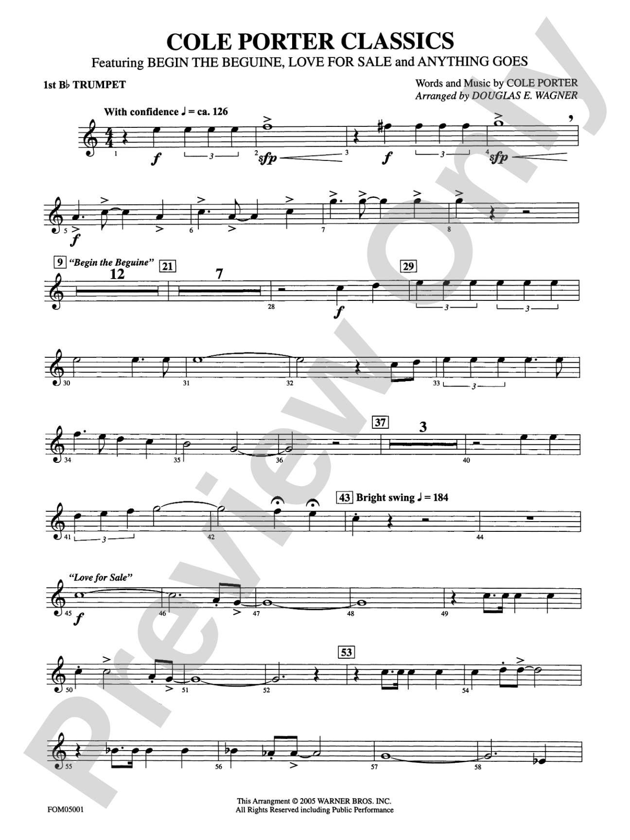 Cole Porter Classics: 1st B-flat Trumpet