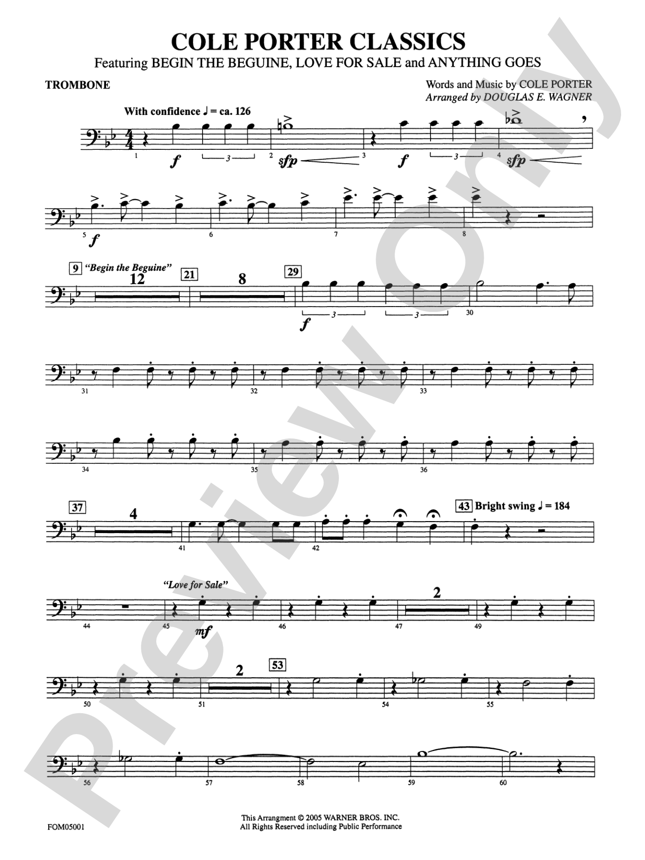 Cole Porter Classics: 1st Trombone