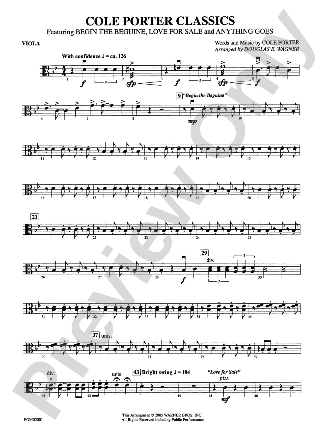 Cole Porter Classics: Viola