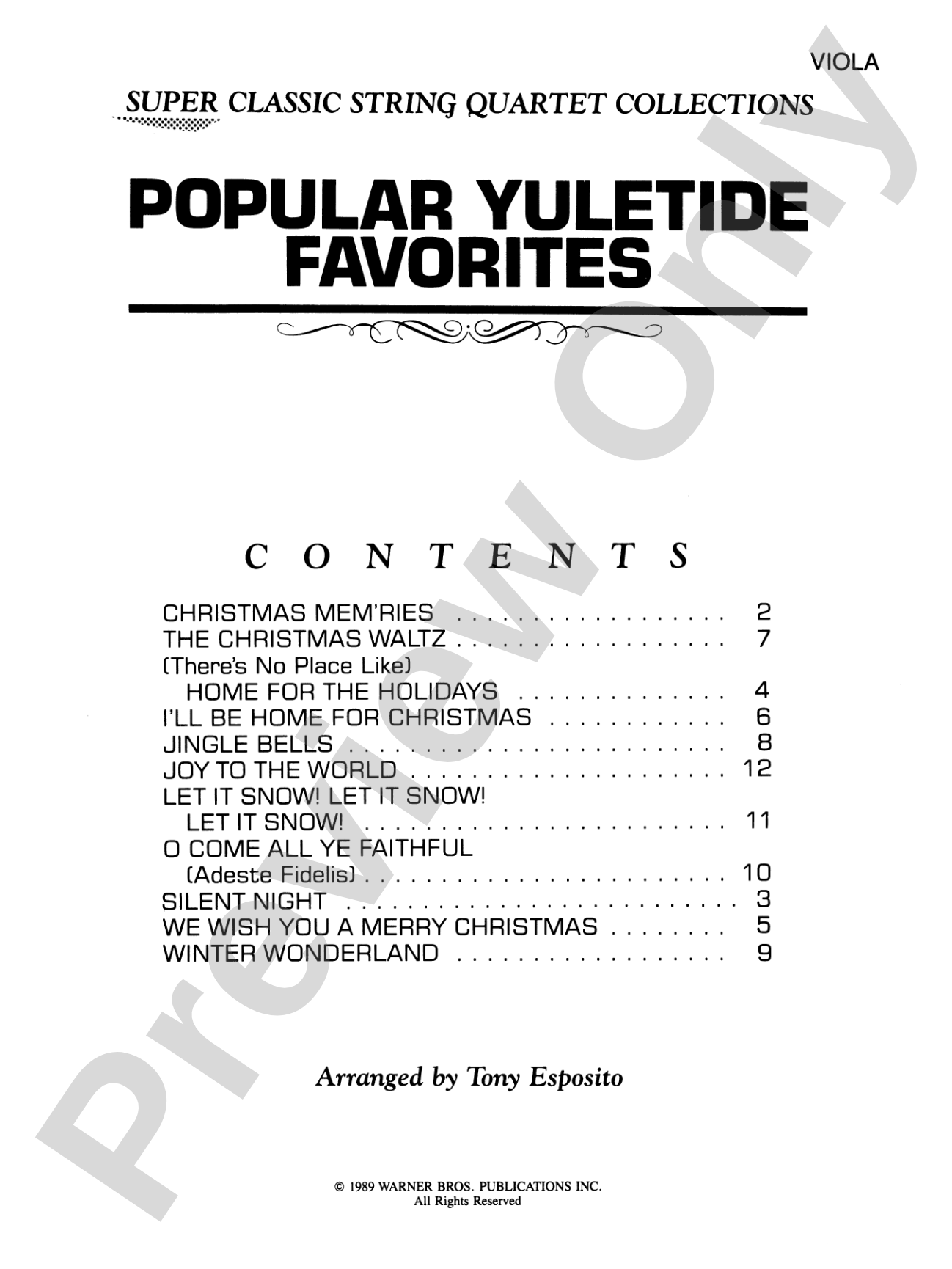 Popular Yuletide Favorites: Viola