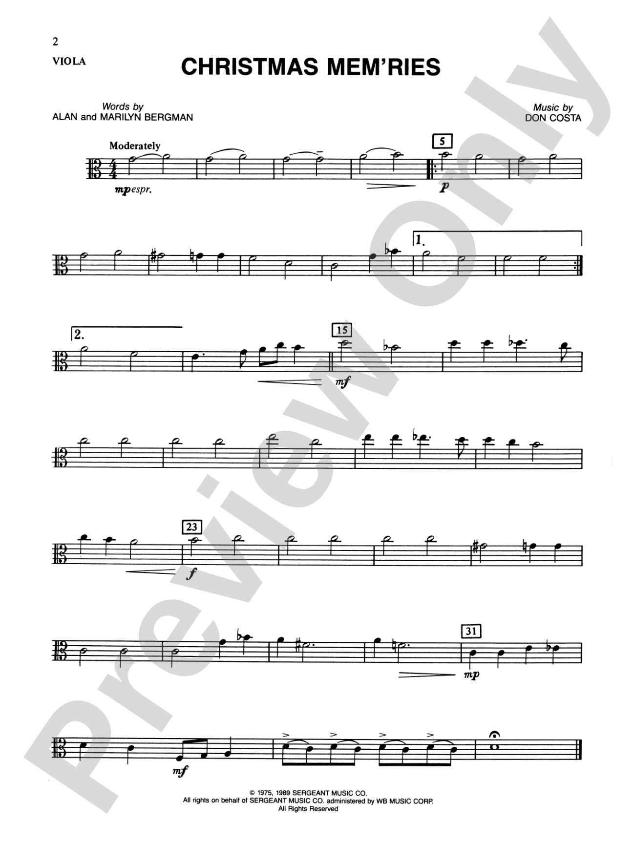 Popular Yuletide Favorites: Viola
