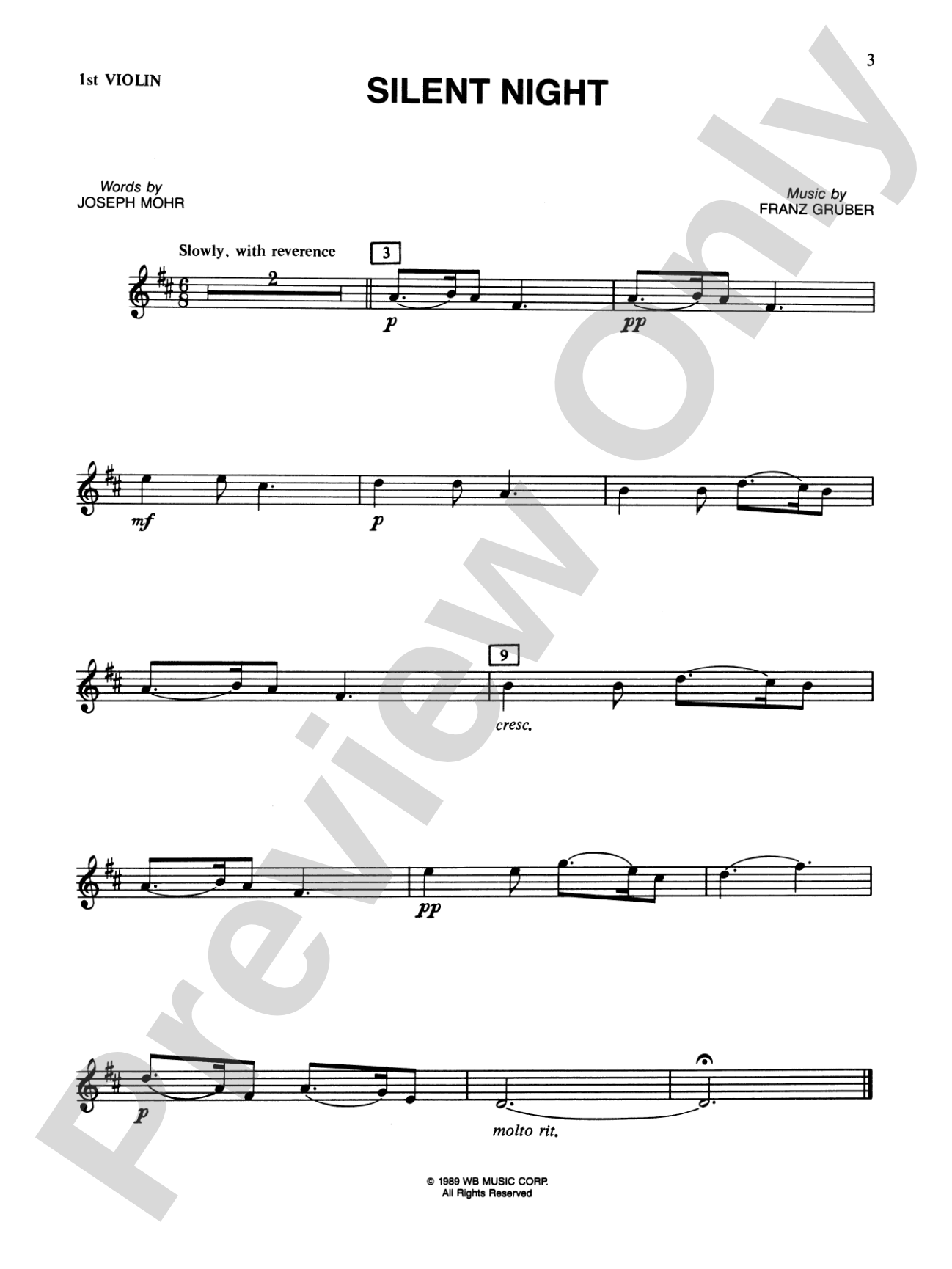 Popular Yuletide Favorites: 1st Violin