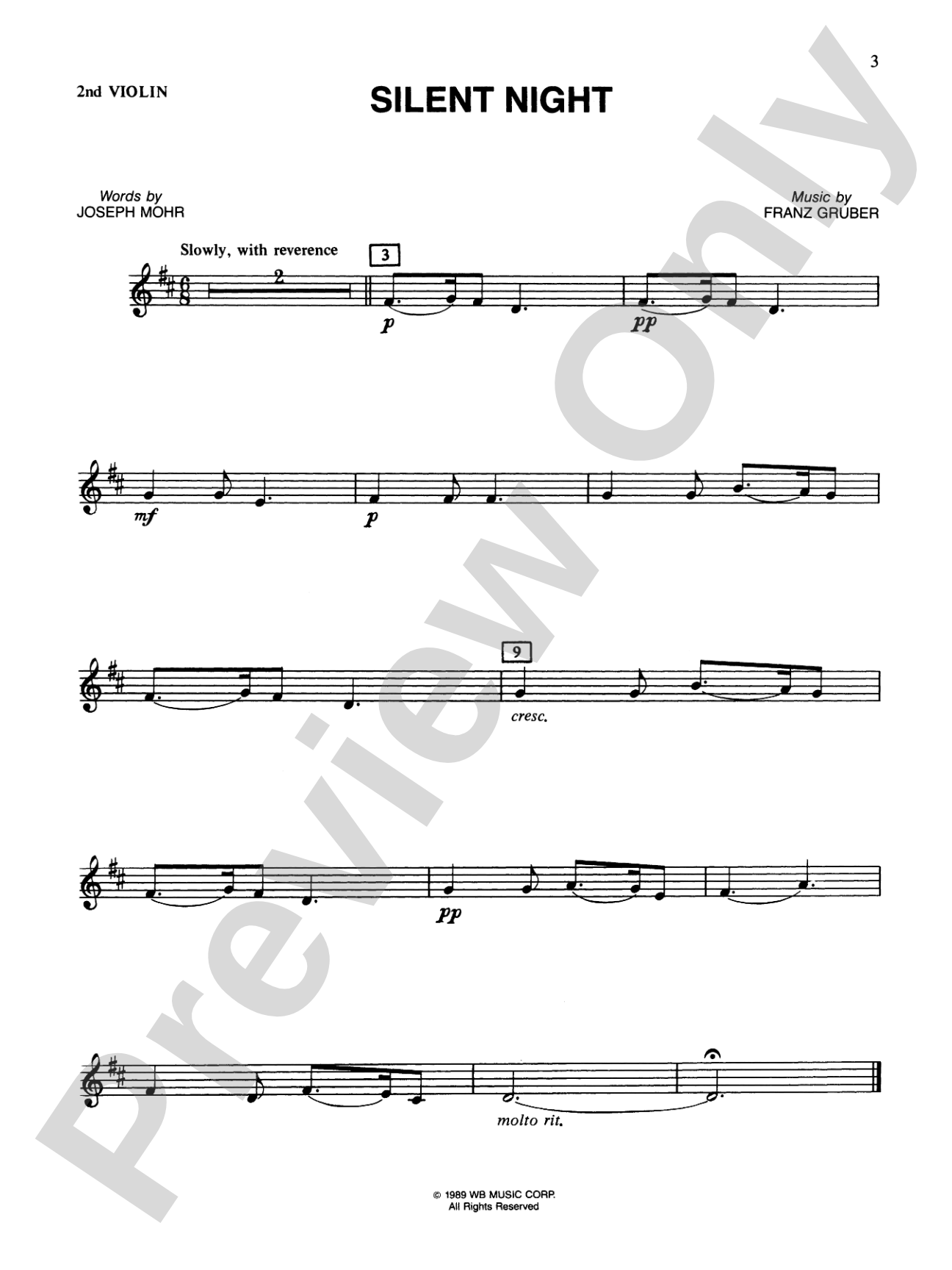 Popular Yuletide Favorites: 2nd Violin