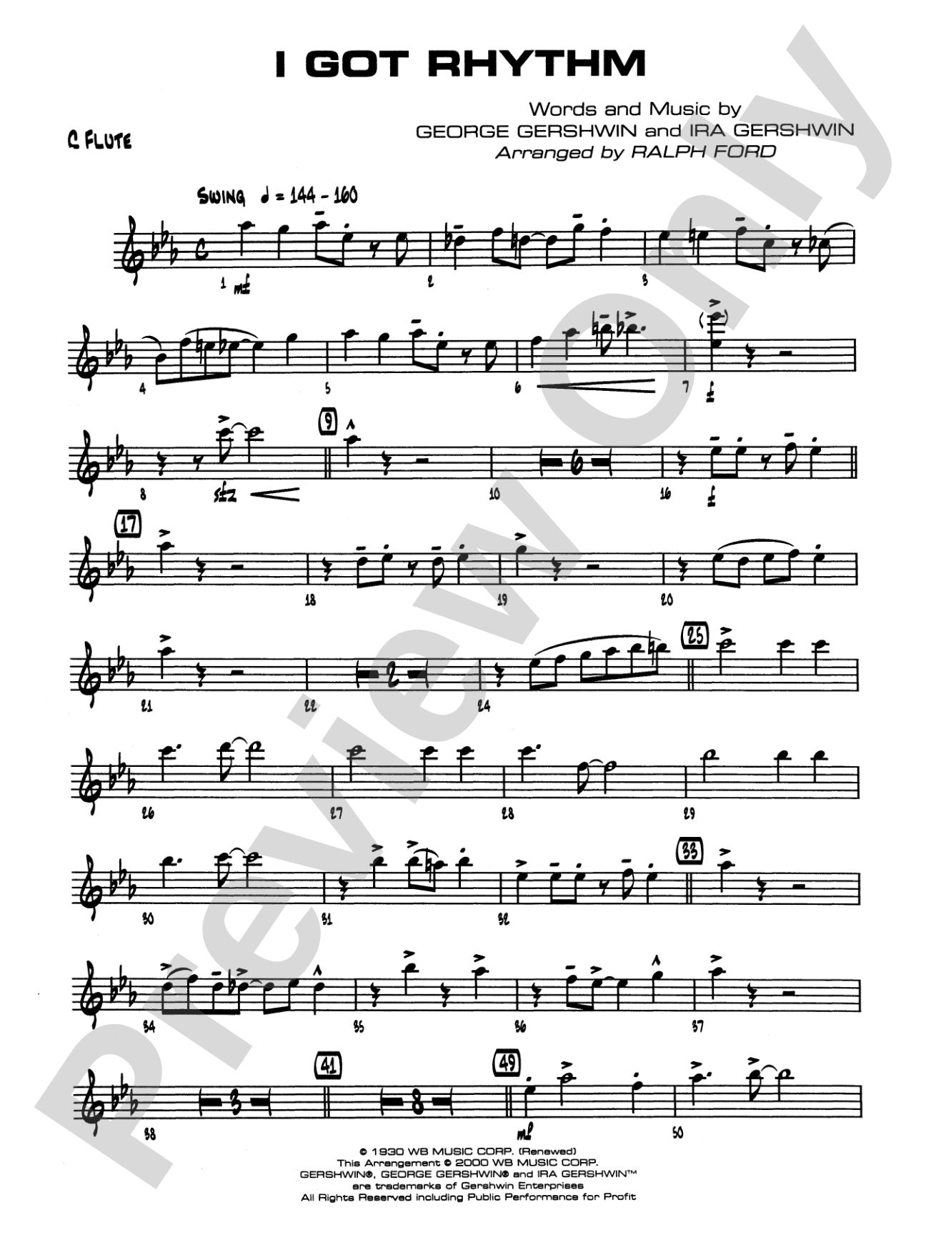 I Got Rhythm: Flute