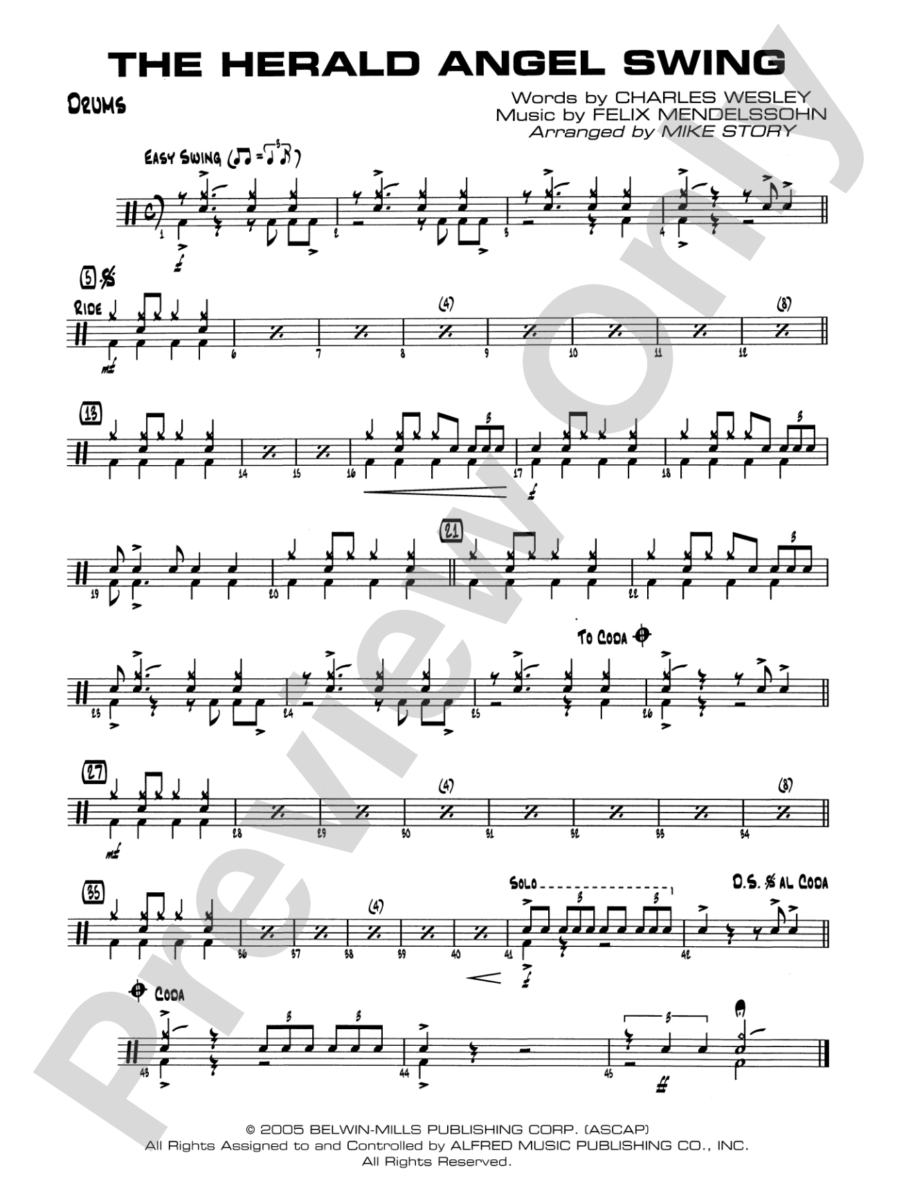 The Herald Angels Swing: Drums