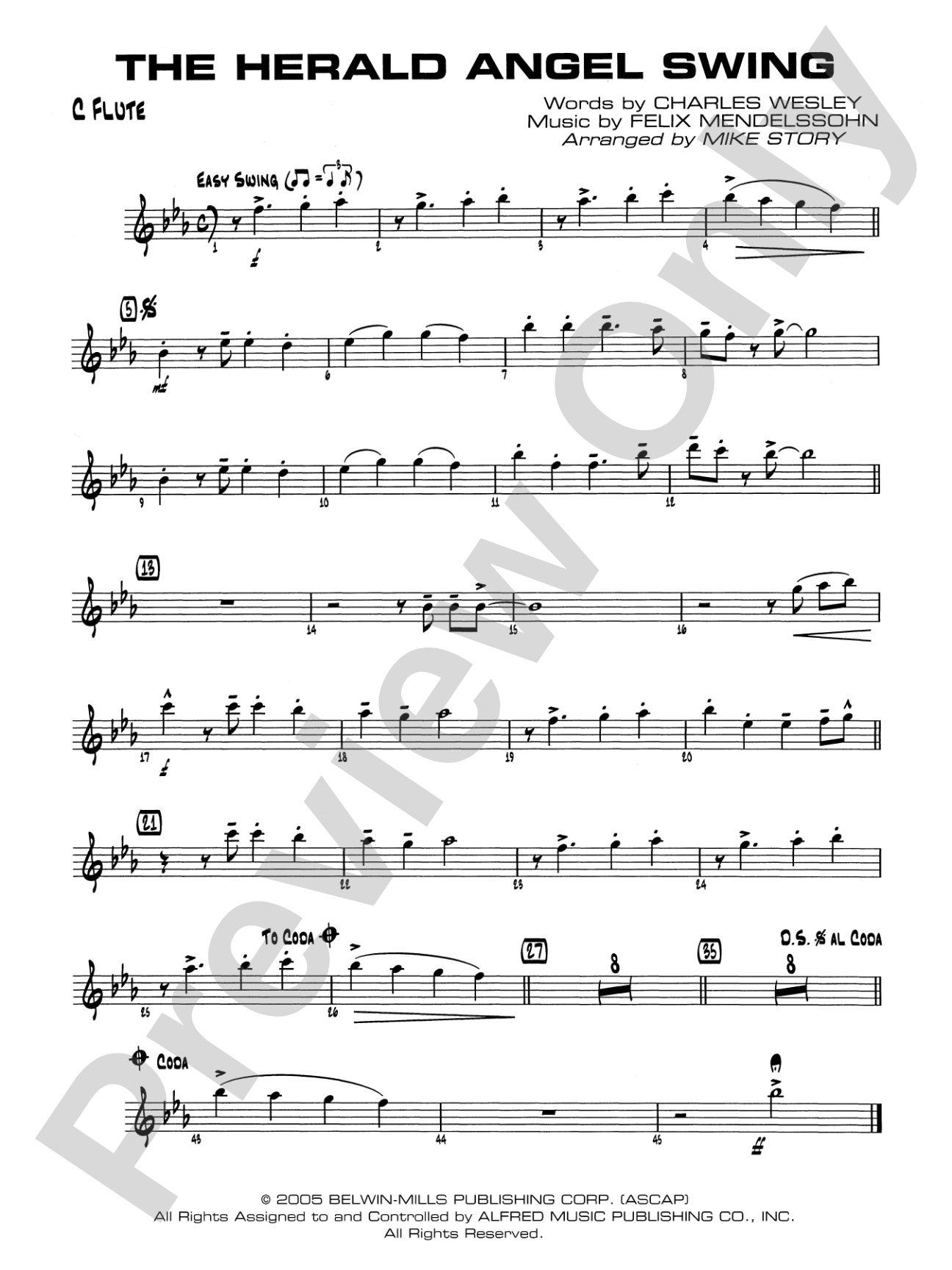 The Herald Angels Swing: Flute