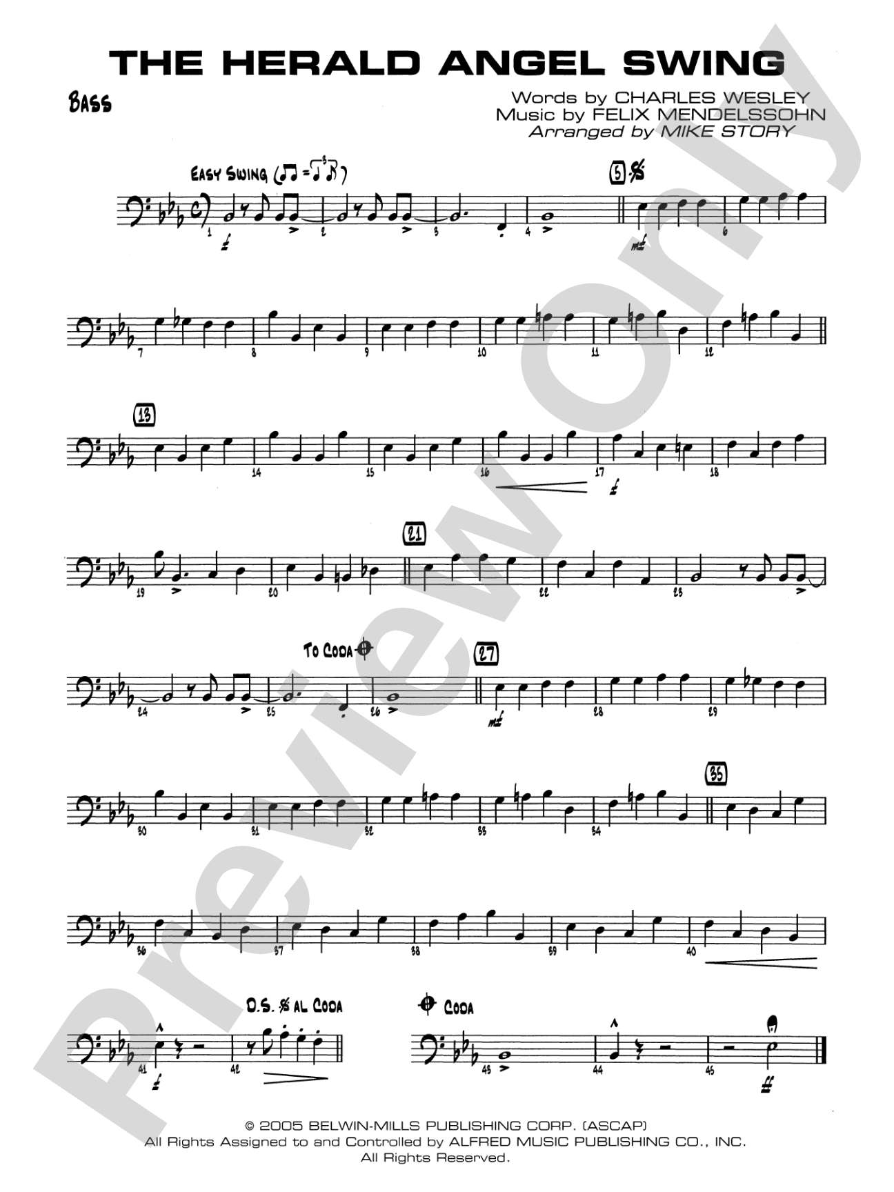 The Herald Angels Swing: String Bass