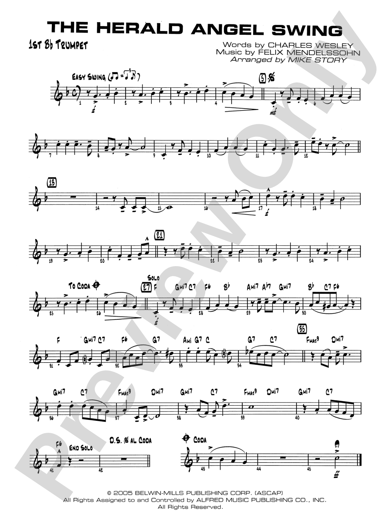 The Herald Angels Swing: 1st B-flat Trumpet