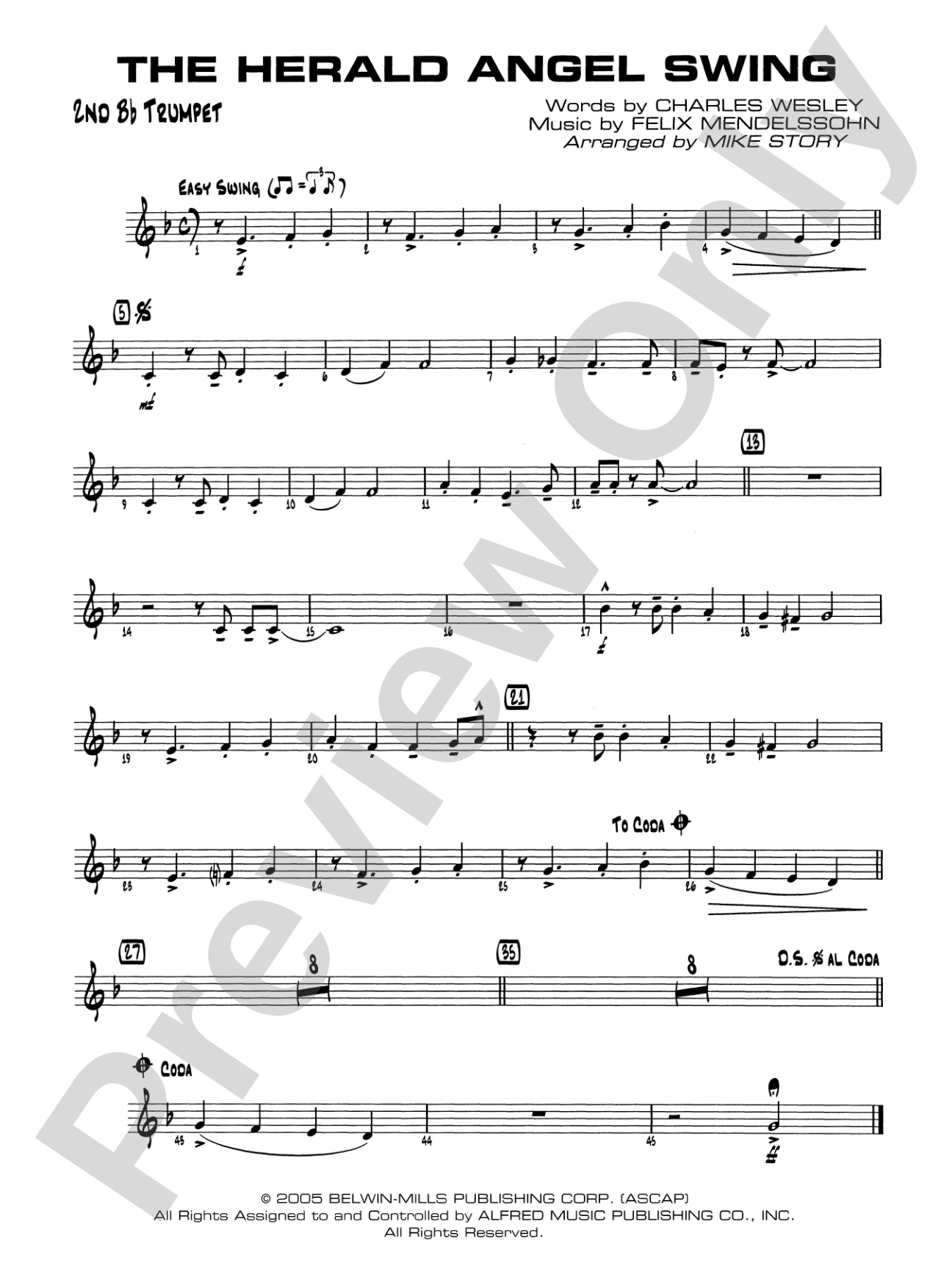 The Herald Angels Swing: 2nd B-flat Trumpet