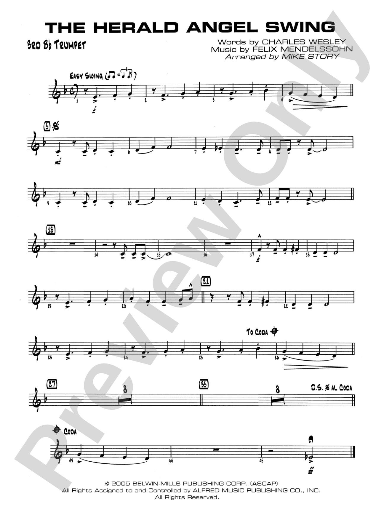 The Herald Angels Swing: 3rd B-flat Trumpet