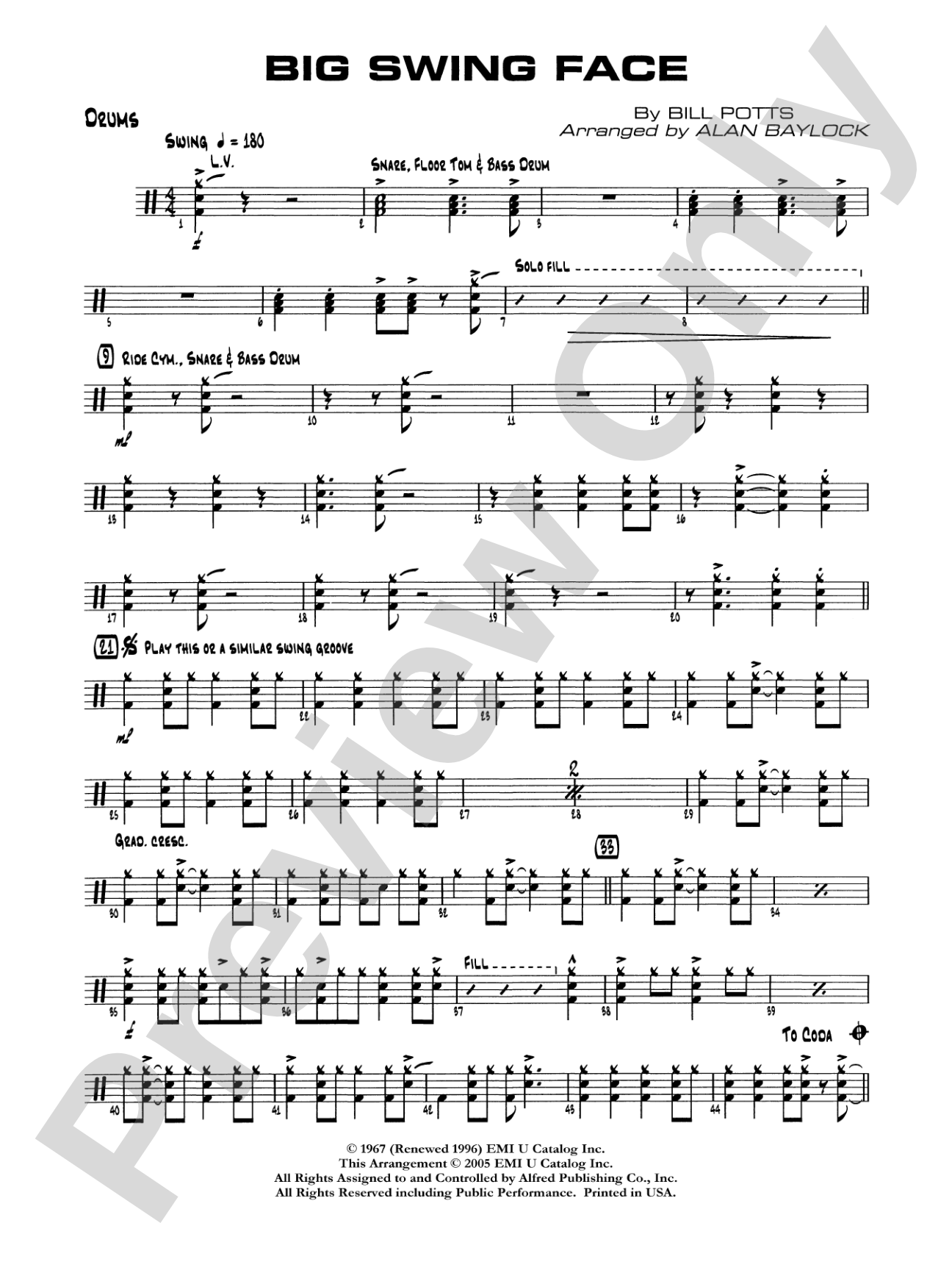 Big Swing Face: Drums