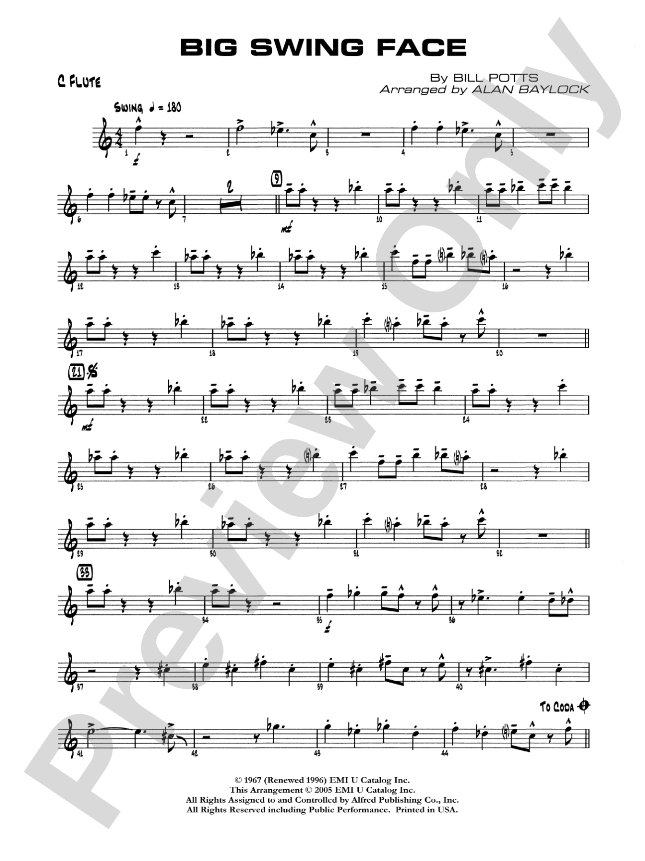 Big Swing Face: Flute