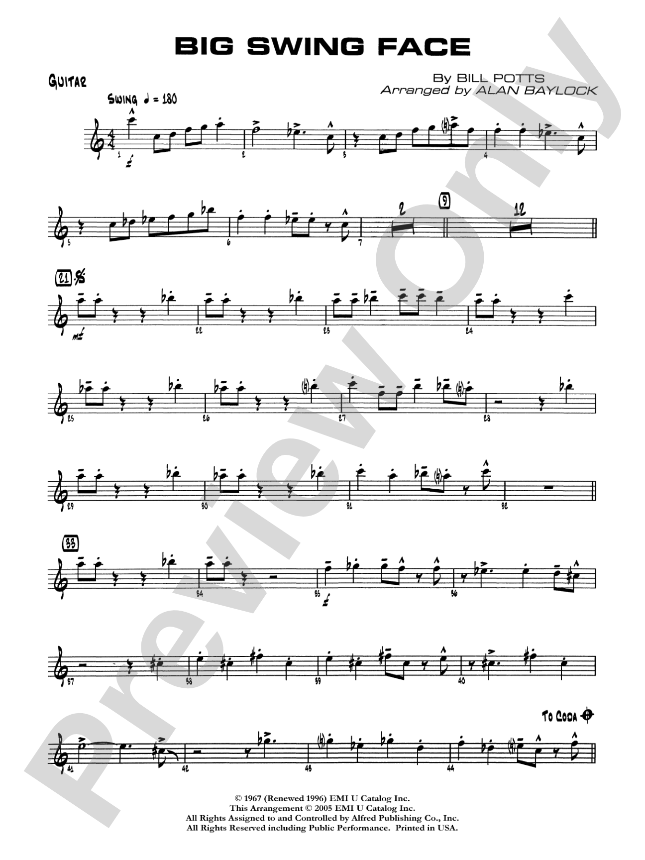 Big Swing Face: Guitar