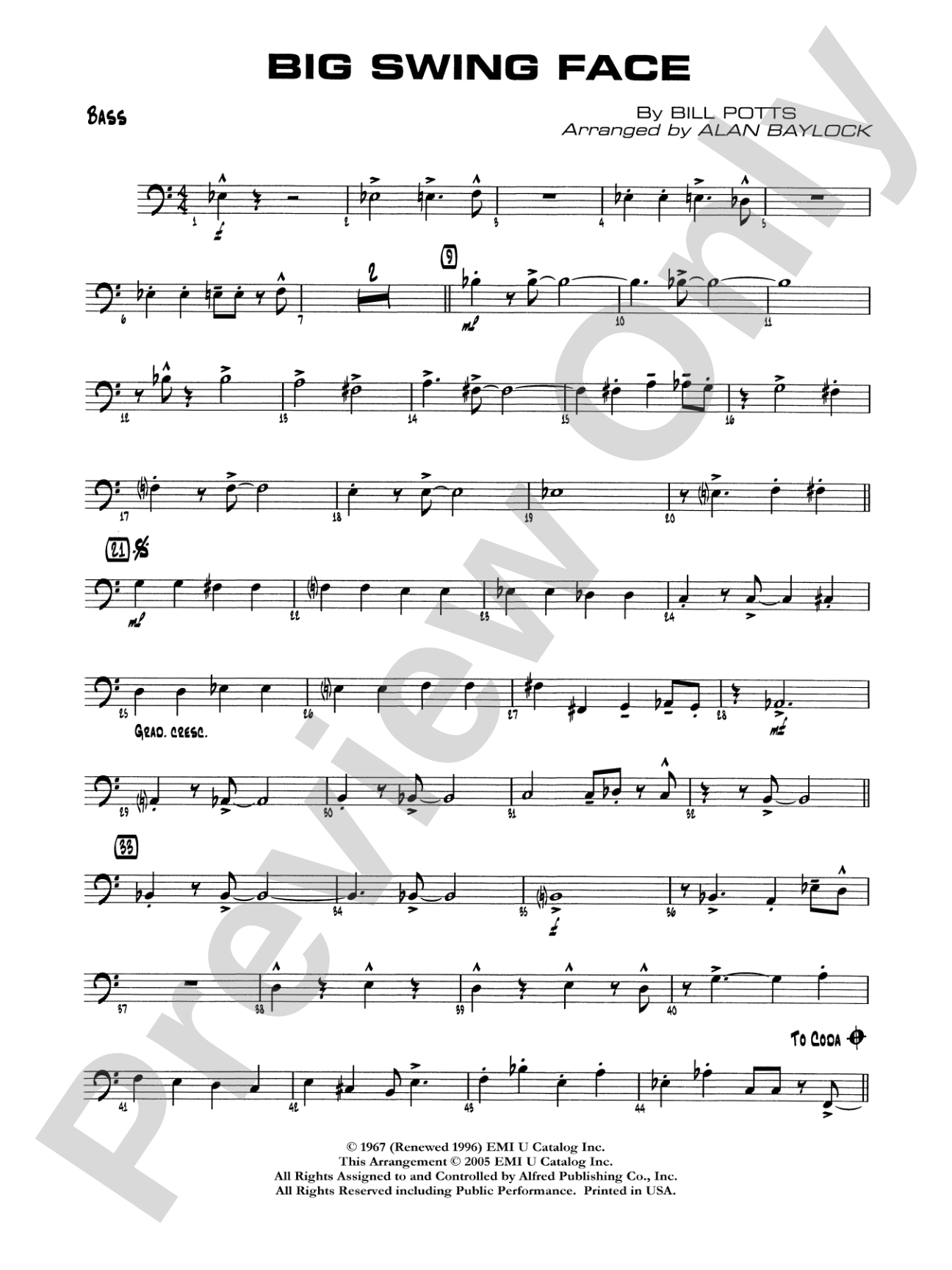 Big Swing Face: String Bass