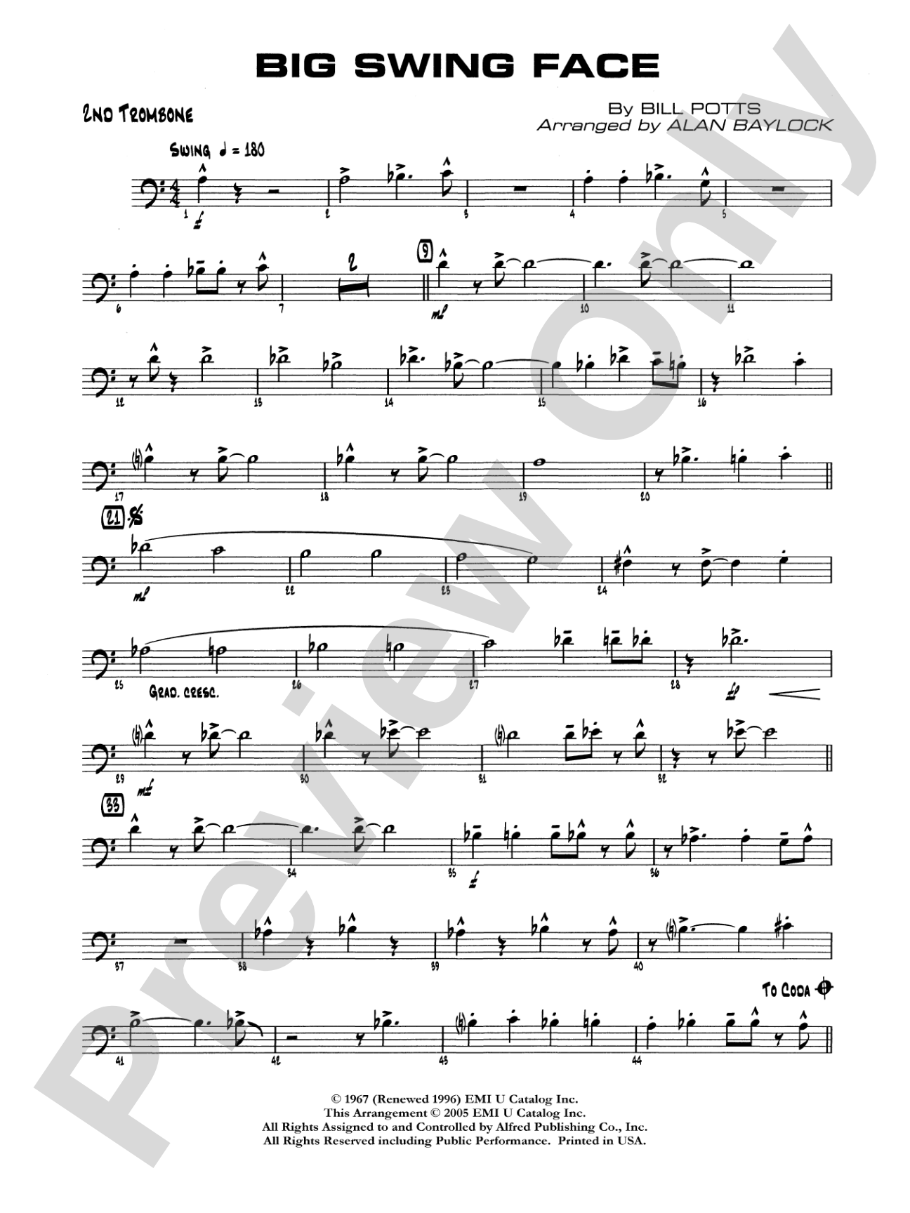 Big Swing Face: 2nd Trombone