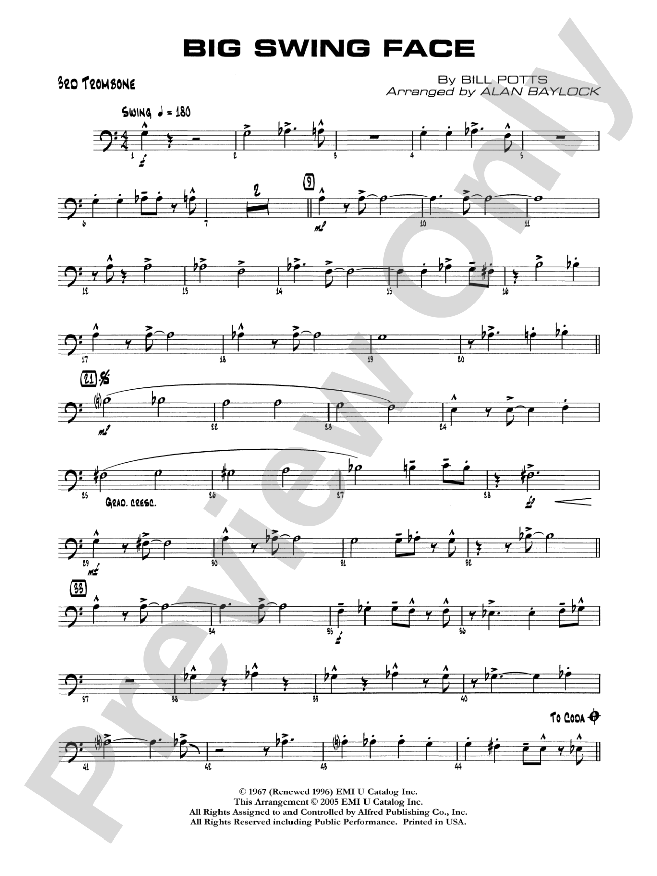 Big Swing Face: 3rd Trombone