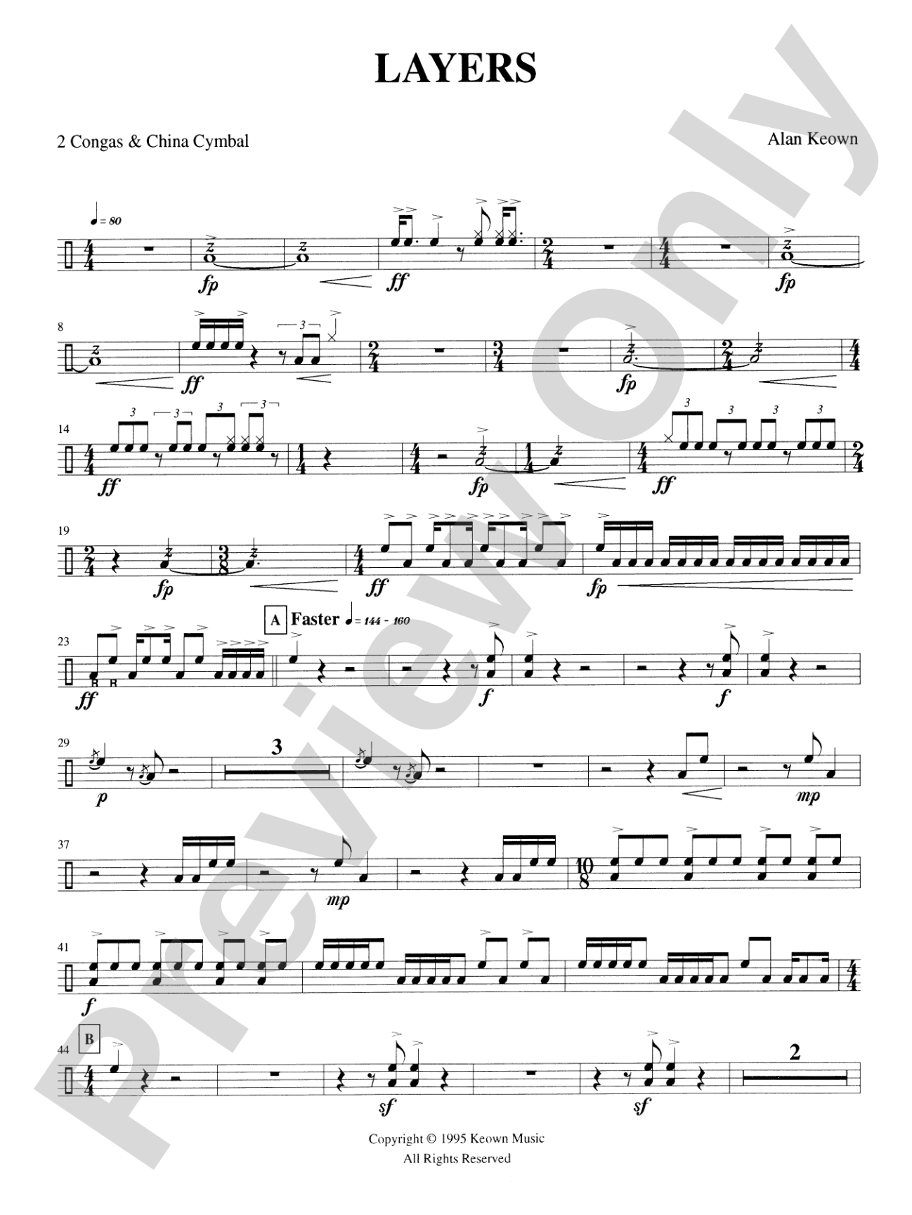 Layers: 1st Percussion