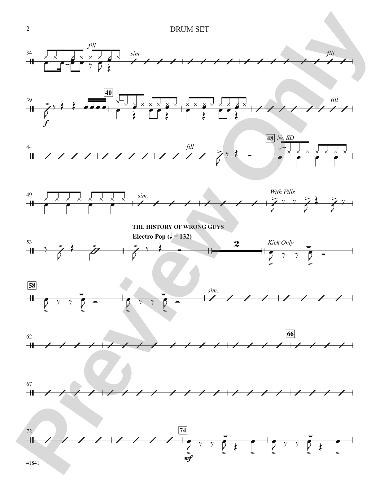 Kinky Boots: Drumset: Choral SoundPax