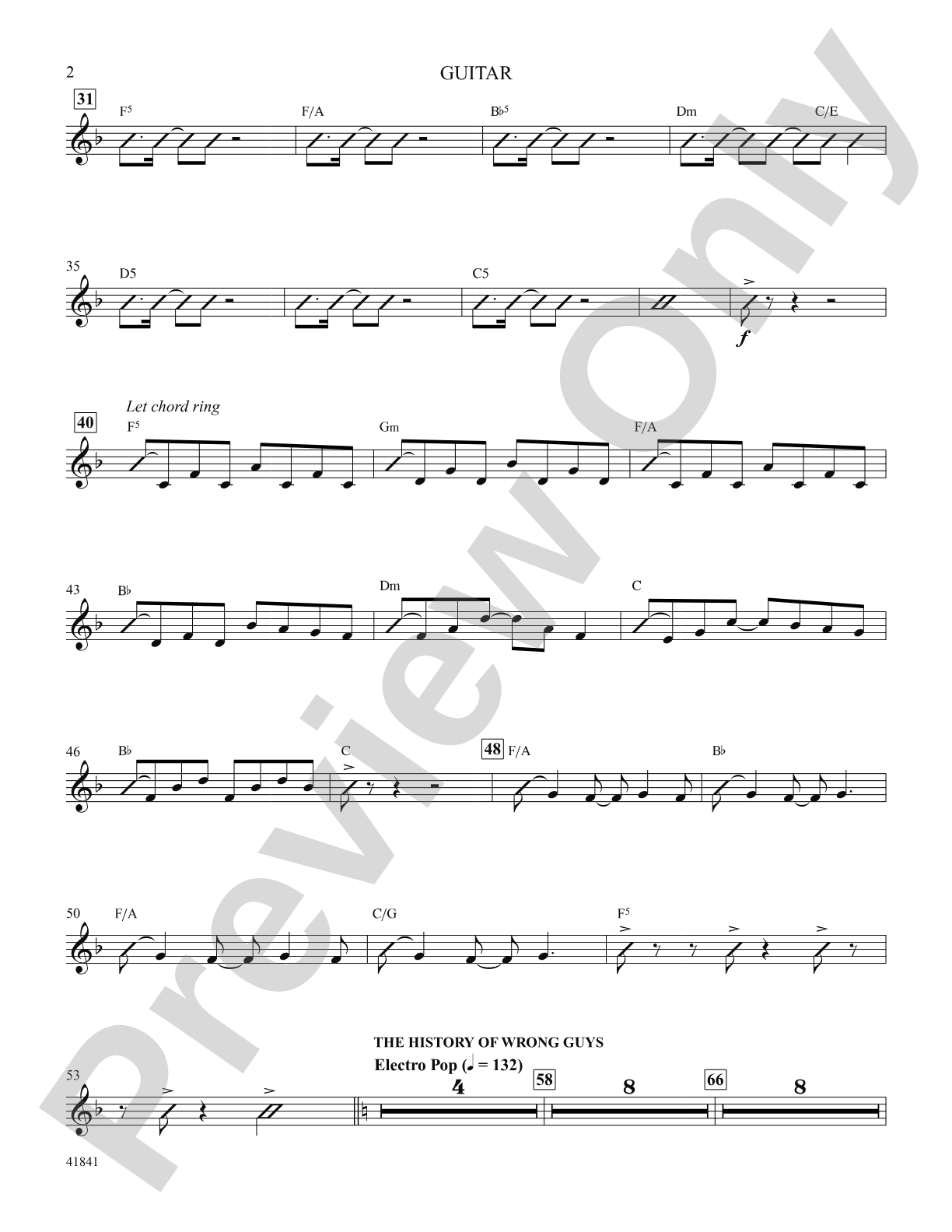 Kinky Boots: Guitar: Choral SoundPax