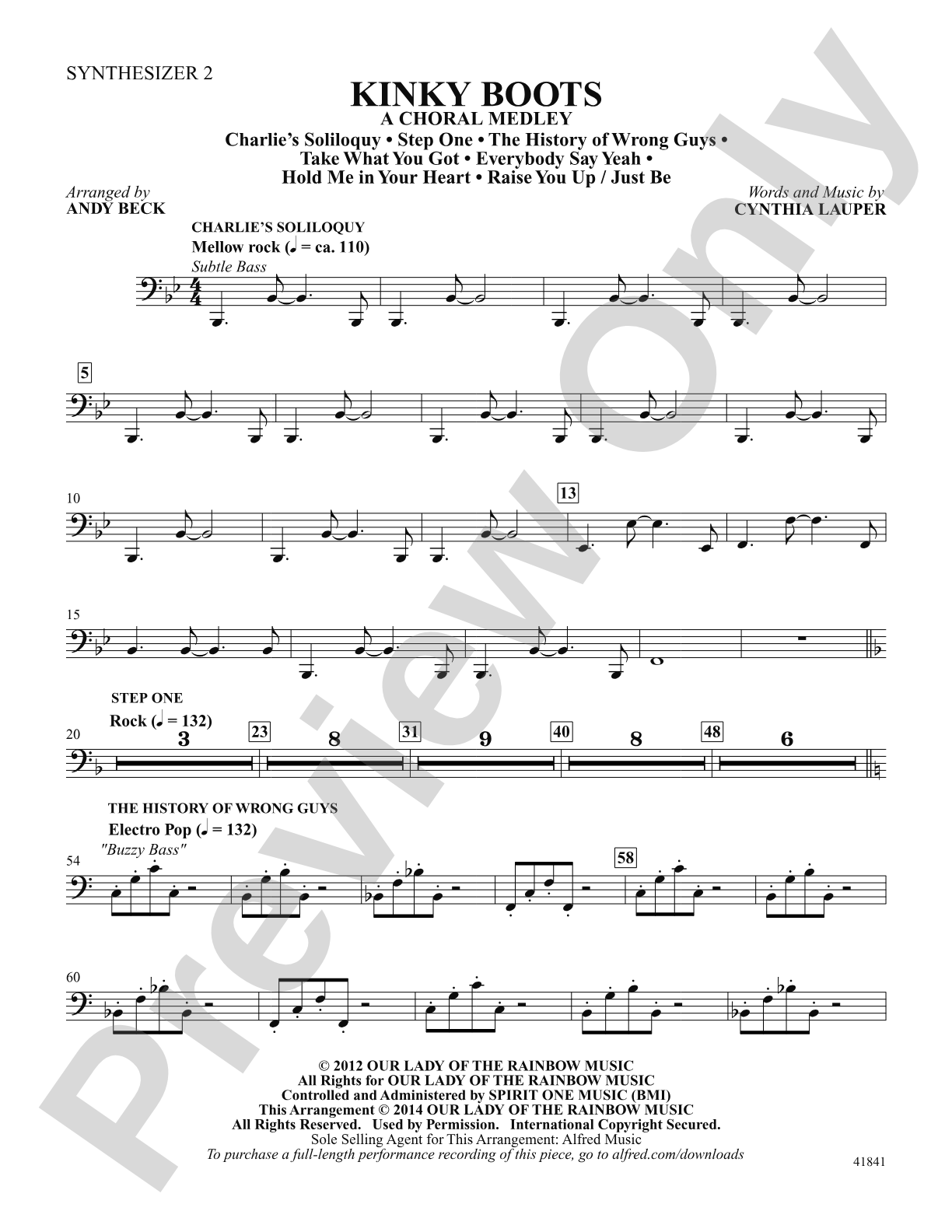 Kinky Boots: Synthesizer 2: Choral SoundPax