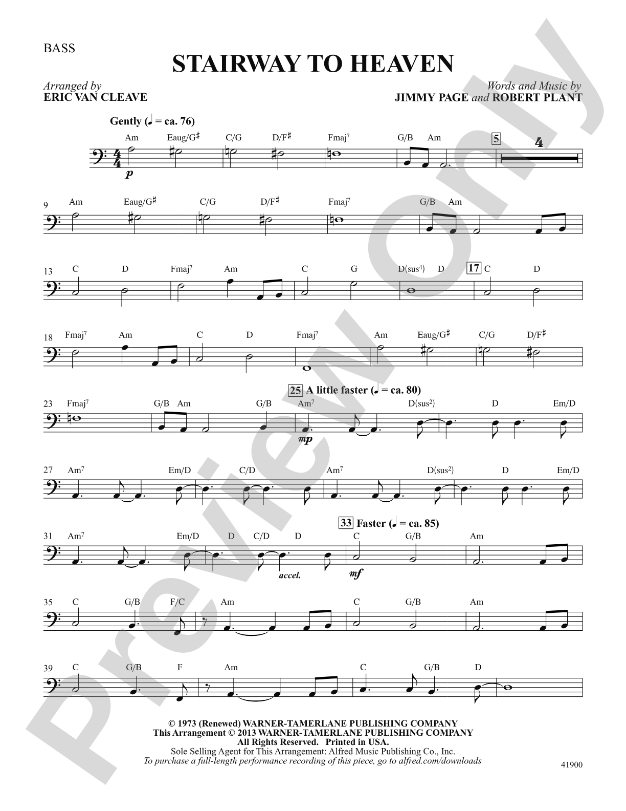 Stairway to Heaven: Bass: Choral SoundPax