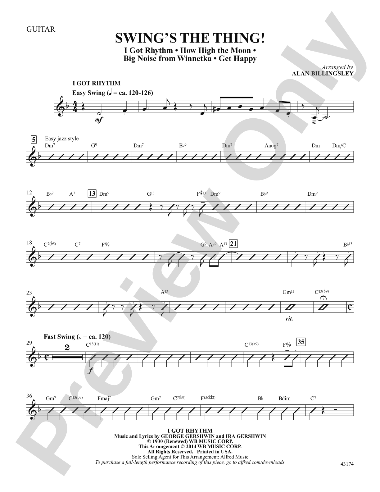 Swing's the Thing: Guitar: Choral SoundPax
