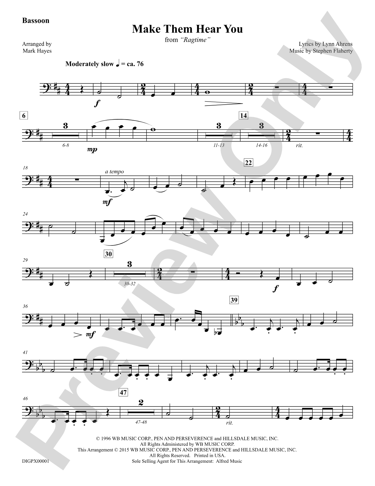 Make Them Hear You: Bassoon: Choral Octavo Digital SoundPax