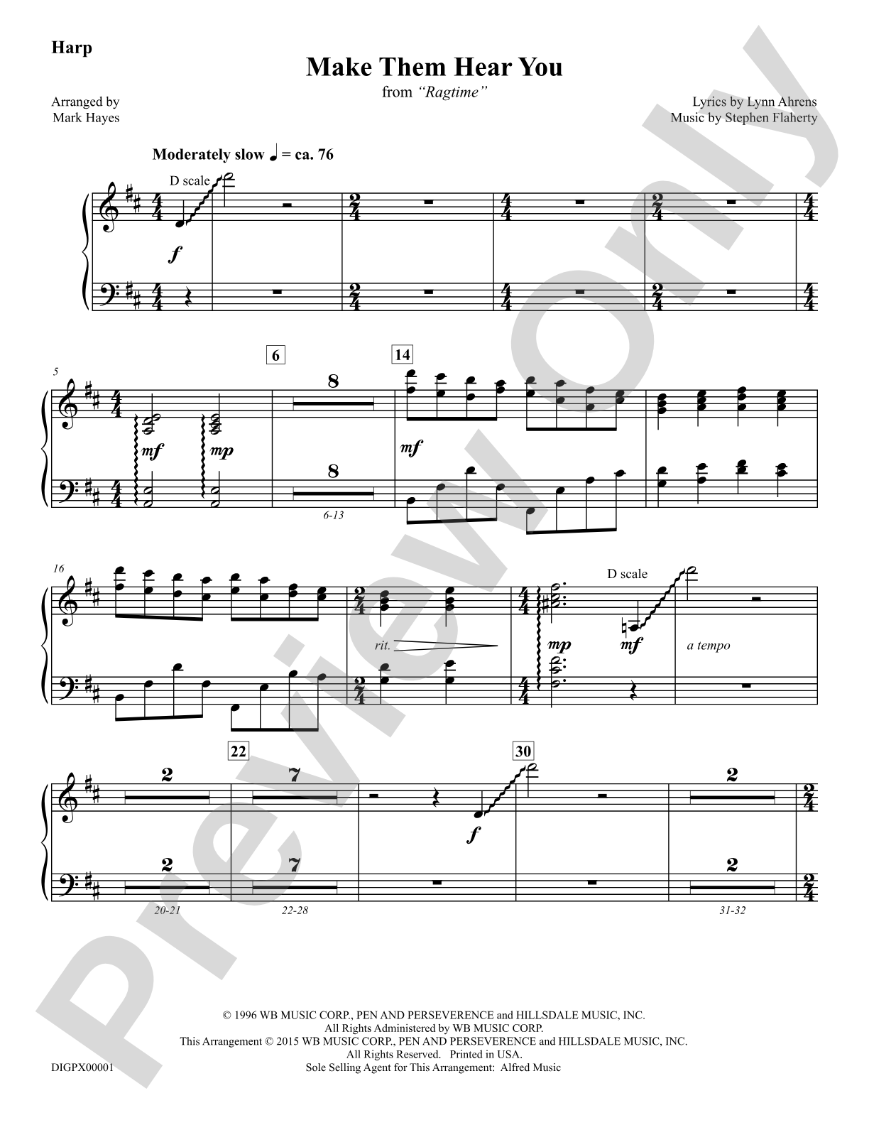 Make Them Hear You: Harp: Choral Octavo Digital SoundPax