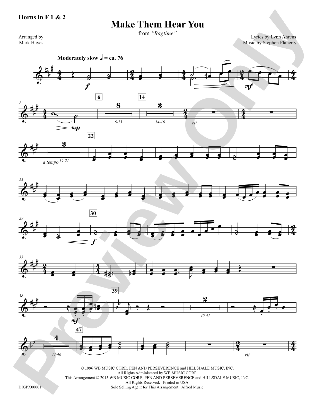 Make Them Hear You: Horns 1 & 2: Choral Octavo Digital SoundPax