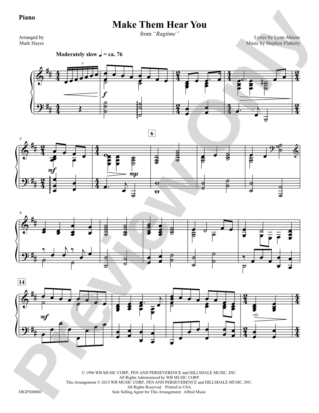 Make Them Hear You: Piano: Choral Octavo Digital SoundPax