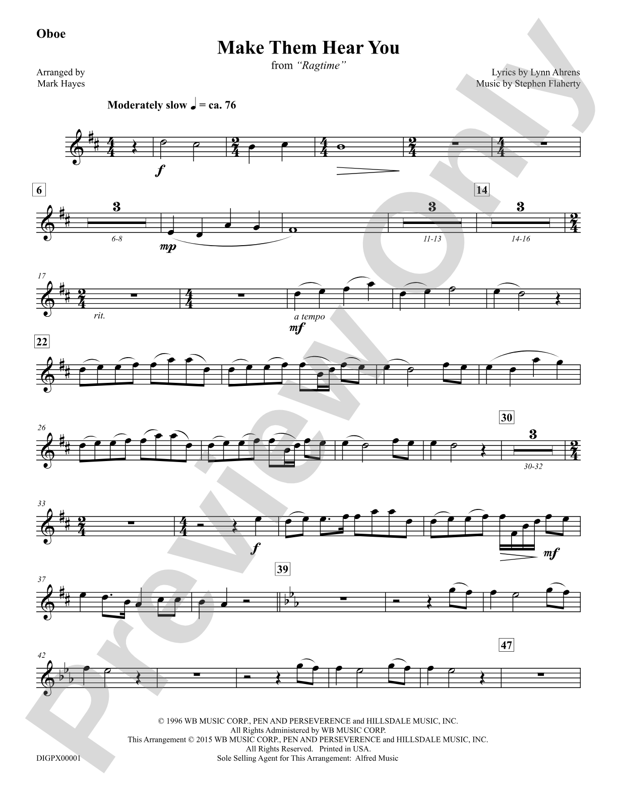 Make Them Hear You: Oboe: Choral Octavo Digital SoundPax