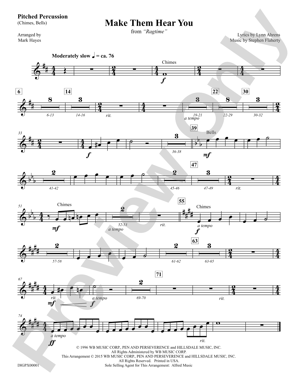 Make Them Hear You: Percussion 1: Choral Octavo Digital SoundPax