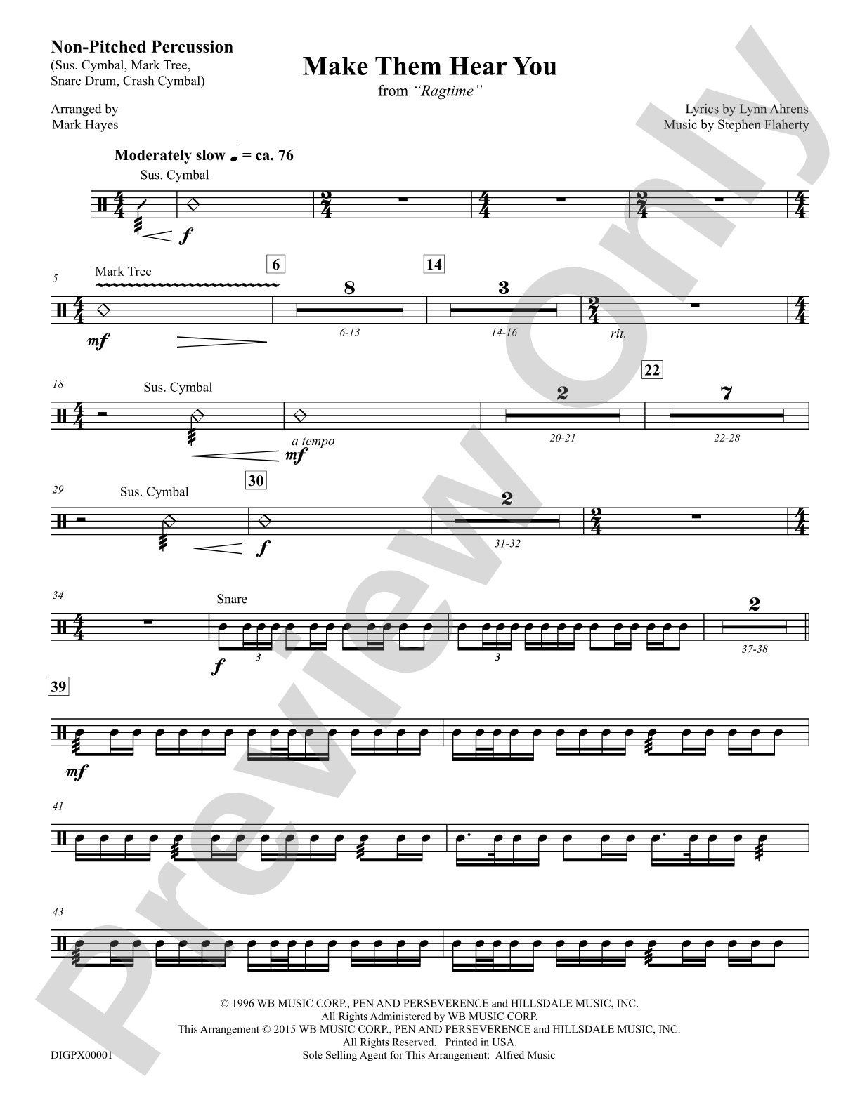 Make Them Hear You: Percussion 2: Choral Octavo Digital SoundPax